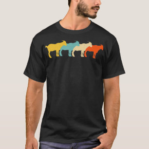 Chamois Vintag Retro-Ziegenantelope Lover 60er 70e T-Shirt
