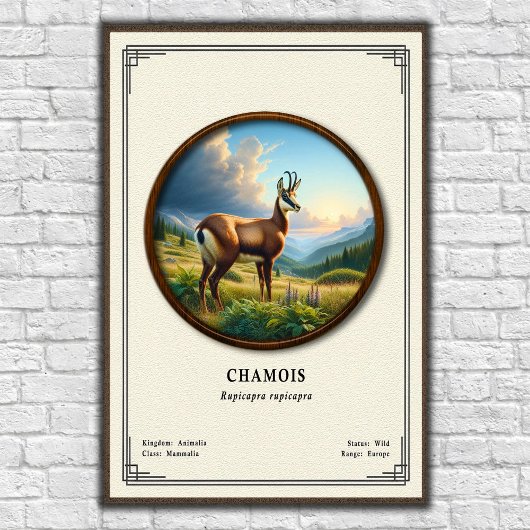 Chamois Zoologie Serie Poster