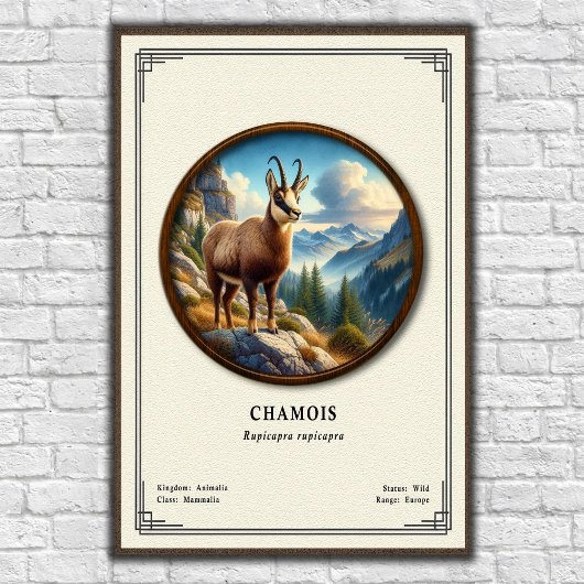 Chamois Zoologie-Serie Poster