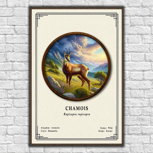 Chamois Zoologie Serie Poster