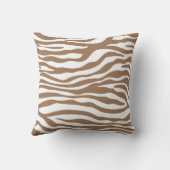 Chamoisee Zebra Animal Print Kissen (Rückseite)