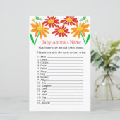 Chamomile Baby Animals Name Game (Stehend Vorderseite)