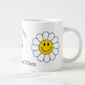 Chamomile Blume Funny Niedlich Trendy Morgenkaffee Jumbo-Tasse (Rechts)