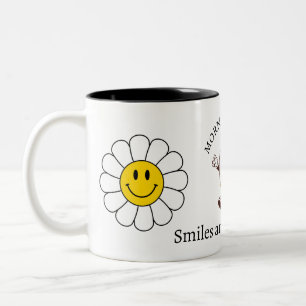 Chamomile Blume Funny Niedlich Trendy Morgenkaffee Zweifarbige Tasse