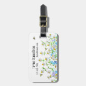 Chamomile Blume Herbs Honey Bee Gepäckanhänger (Vorderseite vertikal)