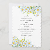 Chamomile. Blume in Ländern. Blumenhochzeit Einladung (Vorderseite)