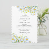 Chamomile. Blume in Ländern. Blumenhochzeit Einladung (Stehend Vorderseite)