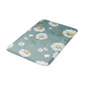 Chamomile-Blume-Muster Badematte (Schrägansicht)