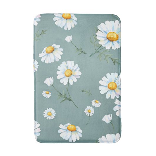Chamomile-Blume-Muster Badematte (Vorderseite Vertikal)