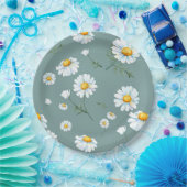 Chamomile-Blume-Muster Pappteller (Party)