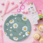 Chamomile-Blume-Muster Pappteller (Party)