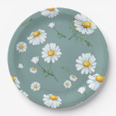 Chamomile-Blume-Muster Pappteller (Vorderseite)