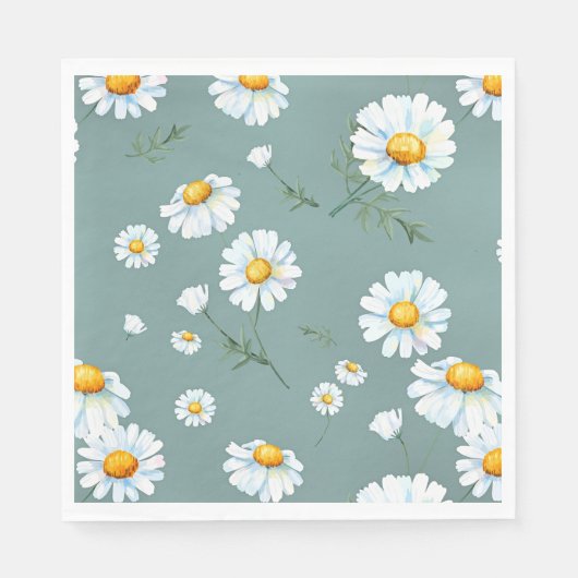 Chamomile-Blume-Muster Serviette (Vorderseite)