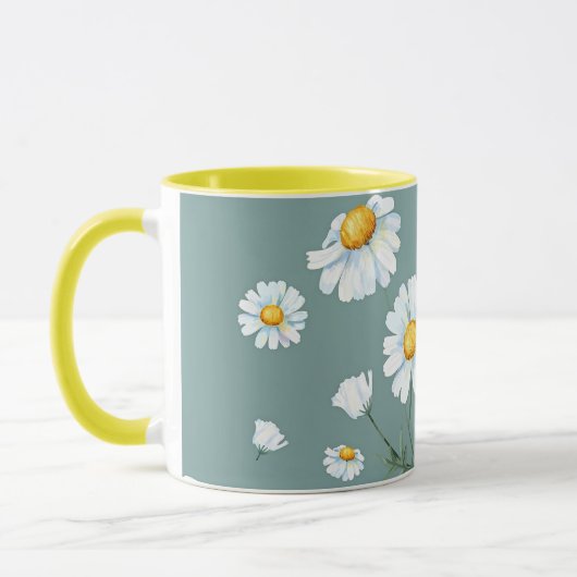 Chamomile-Blume-Muster Tasse (Links)