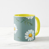 Chamomile-Blume-Muster Tasse (VorderseiteRechts)