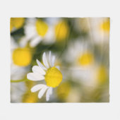 Chamomile Blume nah-up, Ungarn Fleecedecke (Vorderseite (Horizontal))