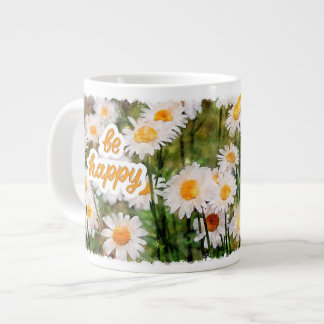 Chamomile Blume Tasse, Geburtstagsgeschenk sei glü Jumbo-Tasse