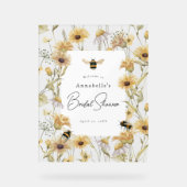 Chamomile & Daisies Brautparty Willkommen Acrylschild (Vorderseite)