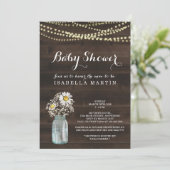 Chamomile Daisy Baby Shower - Gender Neutral Einladung (Stehend Vorderseite)