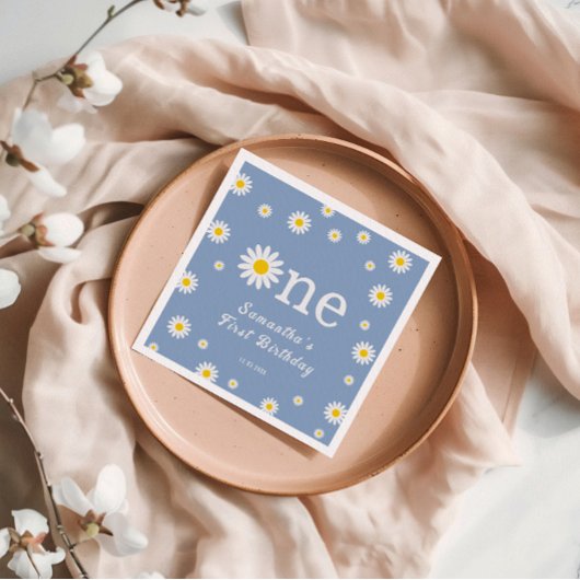 Chamomile Daisy Blume Elegant Serviette