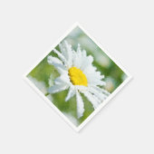 Chamomile daisy Blume Ölmalerei Wirkung Sonnensche Serviette (Ecke)
