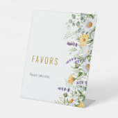 Chamomile & Eucalyptus Favors Sign Sockelschild (Vorderseite)