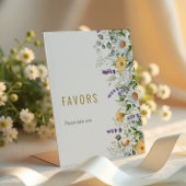 Chamomile & Eucalyptus Favors Sign Sockelschild