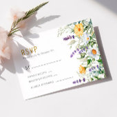 Chamomile & Eucalyptus Wedding RSVP Cards Karte