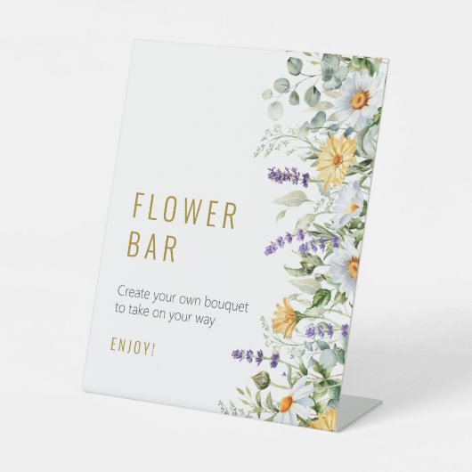 Chamomile & Eukalyptus Dusche Blume Bar Sockelschild (Vorderseite)