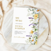 Chamomile & Eukalyptus Wedding Speichern Sie das D Einladung