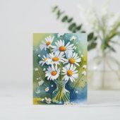 Chamomile Feiertagspostkarte (Stehend Vorderseite)