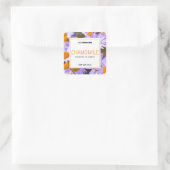 Chamomile Flavor Candle Label Quadratischer Aufkleber (Tasche)