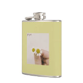 “Chamomile Floral Vinyl Flask – ‘For You’  Flachmann (Links)