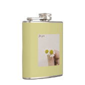 “Chamomile Floral Vinyl Flask – ‘For You’  Flachmann (Rechts)