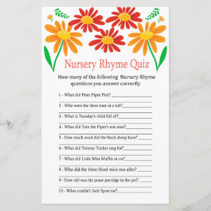 Chamomile Kinderzimmer Rhyme Quiz Kinderduschenspi