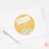 Chamomile Natural Balm Label Runder Aufkleber (Umschlag)