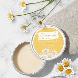 Chamomile Natural Balm Label Runder Aufkleber