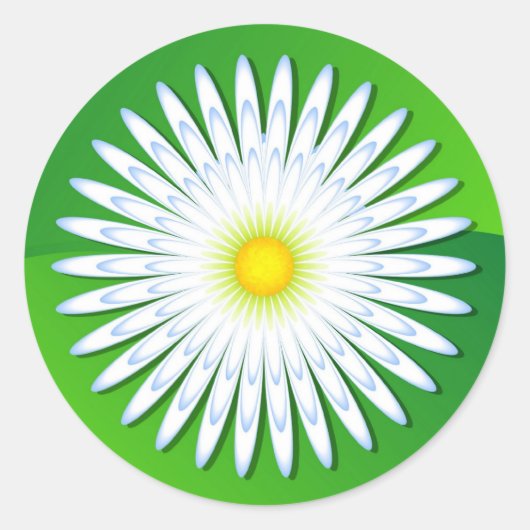 Chamomile Runder Aufkleber (Vorderseite)