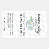 Chamomile-Seifenetiketten 🧼 für künstliche Seifen Rechteckiger Aufkleber (Vorderseite)