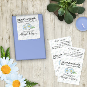 Chamomile-Seifenetiketten 🧼 für künstliche Seifen Rechteckiger Aufkleber