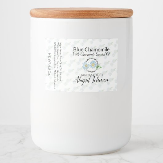 🌼 Chamomile-Seifenlabel für das Bath & Body-Produ Lebensmitteletikett (Vorderseite)