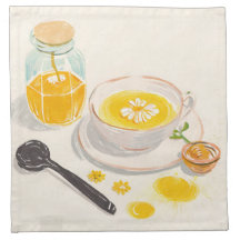 Chamomile Tea & Honey Cloth Napkin