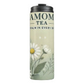 Chamomile Tee Design AI Art Thermosbecher (Vorderseite)