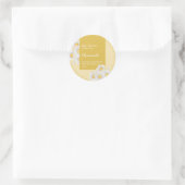 Chamomile-Tee-Label Runder Aufkleber (Tasche)