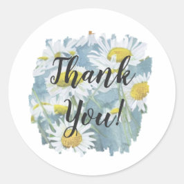 Chamomile Vielen Dank für den klassischen Rundaufk Runder Aufkleber