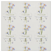 Chamomile vintage watercolour stoff (Muster)