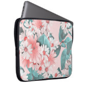 Chamomile Wasserfarbe: Nahtloses Blumendesign Laptopschutzhülle (Vorne Rechts)