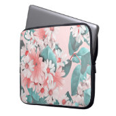 Chamomile Wasserfarbe: Nahtloses Blumendesign Laptopschutzhülle (Vorderseite Links)