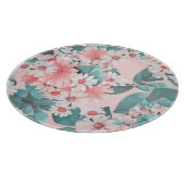 Chamomile Wasserfarbe: Nahtloses Blumendesign Schneidebrett (Ecke)