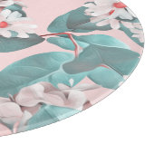 Chamomile Wasserfarbe: Nahtloses Blumendesign Schneidebrett (Ecke)